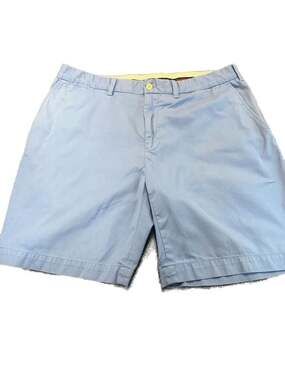 Ralph Lauren Polo Golf Blue Cotton Chino Shorts Size 36 Resort Preppy Sporty